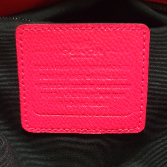 Coach Brown and Red Signature Tote Bag - Picture 9 of 14